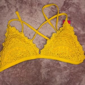 yellow bikini top